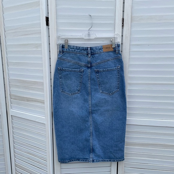 Zara TRF Midi Denim Skirt S - Picture 4 of 7
